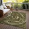 Homeroots 3' X 5' Olive Green And Beige Abstract Washable Indoor Outdoor Area Rug 601290 - alternate 9
