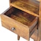 Homeroots 20" Brown Solid Wood Square Two Drawer Nightstand 651577 - alternate 16