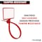 Kable Kontrol Identification & Tamper Proof Zip Ties, 9 in L, Red, Nylon Co-Polymer, 80 lbs Strength, 100 PK CTWO-9-100-RD - alternate 5