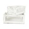 Homeroots Set of Two White Solid Wood Crate, 2PK 399668 - alternate 8