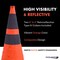 Traffic Kontrol 28in Collapsible Traffic Road Cone, 2 Reflective Collars, Orange Without LED, 6PC, 6PK TKTCC-28-7-OR-2C-6 - alternate 8
