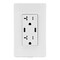 Leviton USBReceptacle, 20A, White, Thermoplastic T5836-W - alternate 1