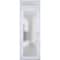 Vdomdoors Front Exterior Prehung FiberGlass Door Frosted Glass / Manux 8102 White Silk / Transom Window / Off MANUX8102EXD-WS-W30 x H80+14-LH - alternate 1