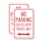 Signmission No Parking Sign No Parking for Delivery Trucks Only Wi, 18'' X 24'', Heavy Gauge Aluminum, 2PK A-1824-2PACK-23666 - alternate 1
