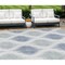 Homeroots 10' X 14' Sky Blue Ivory And Denim Blue Ikat Washable Indoor Outdoor Area Rug 589127 - alternate 1