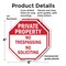 Signmission Private Property No Trespassing No, 6 inch X 6 inch, Plastic Sign, 2PK OC-P-2PACK-6-140 - alternate 7