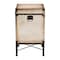 Baxton Studio Laura Vintage White Canvas Lift-Top Trunk End Table 247-13841-ZORO - alternate 9