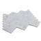 Apollo Tile 12x13 Bianco Carrara Marble Honed Floor and Wall Mosaic Tile 5.29 sqft/case, 5PK APLKB88H05HA - alternate 12