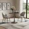 Homeroots 32" Taupe Steel Pedestal Base Round Top Dining Table 572232 - alternate 5