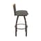 Holland Bar Stool Co Revelle 30in Swivel Bar Stool with Bronze Finish, Medium Back and Graph Chalice Seat 881 - alternate 9