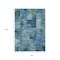 Homeroots 10' X 14' Blue And Ivory Abstract Washable Indoor Outdoor Area Rug 630770 - alternate 7