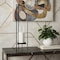 Homeroots 30" Gray Abstract Metal Tabletop Hurricane Candle Holder 608386 - alternate 5
