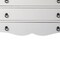 Homeroots 34" White Solid and Manufactured Wood Three Drawer Standard Chest 389803 - alternate 5