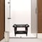 Homeroots 23" X 30" Dark Brown Solid Wood Shower Bench 383316 - alternate 4