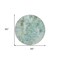 Homeroots 8' Teal Blue Green And Ivory Round Abstract Washable Indoor Outdoor Area Rug 587856 - alternate 6
