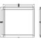 Siemens cover frame for door cutout 221.1 x 196.4 mm WxH circuit breaker 3-pole 3VA9877-0SB20 - alternate 2