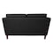 Office Star Products Lounge Seating Loveseat, Black Faux Leather SL59402-U65 - alternate 7