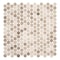 Andova Tiles Pixie Char Grey 3/4-in. Penny Round Fabric Look Matte Glass Wall & Floor Mosaic Tile ANDPIX226 - alternate 5