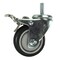 Service Caster 3.5 Inch SS Black Polyurethane 12mm Threaded Stem Caster Total Lock Brake SCC-SSTSTTL20S3514-PPUB-BLK-M1215 - alternate 1