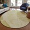 Homeroots 8' Gold Wheat And Beige Round Abstract Washable Indoor Outdoor Area Rug 582022 - alternate 5