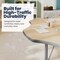 Flash Furniture Commercial Adjustable Height Flower Activity Table with Locking Casters-LT NAT XU-A60-FLR-LTNAT-T-P-CAS-GG - alternate 8