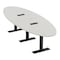 Skutchi Designs 10 Person Conference Table With Power Unit | 12' Oval Table | Harmony Series HAR-OVL-48X144-T.BK-U779-EBLK - alternate 1