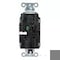 Hubbell Wiring Device-Kellems Straight Blade Receptacle, 5-15R, 15 A, 125V AC, 2 Pole, 3 Wire, Surface Mount, Grounded HBL2172STGYTR - alternate 3