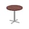 Correll Round Cafe Table, 24 in W, 24 in L, 29 in H, Particleboard Top, Mahogany SXT24R-20-98-20 - alternate 1