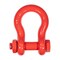Mytee Products 4PK 1 1/2inAnchor Shackle Forged Carbon Steel w/Safety Screw Pin 34,000lbs WLL, 4PK SHACKLE-ANCHOR-BT-112x4 - alternate 7