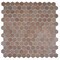 Apollo Tile Lucenza 12x12 in. Taupe Matte Recycled Glass Hexagon Mosaic Tile (5.28 sq ft/case) 6PK APLGIO88CALHEXA - alternate 5