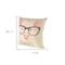 Homeroots 18" Pink Cream And Beige Pig Linen Throw Pillow Cover 608174 - alternate 4