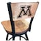 Holland Bar Stool Co 36" Blk Wrinkle Minnesota Swivel Bar Stool, Laser Engraved Back L03836BWMedMplAMinnUnMedMpl - alternate 1