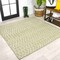 Jonathan Y Ourika Moroccan Geometric Textured Weave Light Green/Cream 5 ft Square Indoor/Outdoor Area Rug SMB108N-5SQ - alternate 1