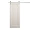 Sartodoors Modern Barn Door 28 x 80 inches, Ego 5006 Painted White Oak, 6.6FT Silver Rail Track Heavy Hardwar EGO5006BD-S-PWO-28 - alternate 1
