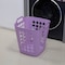 Basicwise Flexible Plastic Laundry Basket - Square Storage Hamper with Side Handles for Easy Carrying QI003857.L.PUR - alternate 7