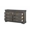 Homeroots 15" Gray Solid Wood Double Dresser 347121 - alternate 7
