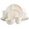 Elama Fine Marble 16 Piece Porcelain Dinnerware Set in Orange and Green EL-FINEMARBLE-OG - alternate 1