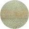 Homeroots 8' Artichoke Green Ivory And Brown Round Abstract Washable Indoor Outdoor Area Rug 603073 - alternate 7