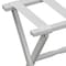 Homeroots Hotel White Finish Wood Folding Luggage Rack With White Straps 383078 - alternate 7