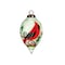 Homeroots Festive Glitter Red Cardinal Hand Painted Mouth Blown Glass Ornament 477466 - alternate 1