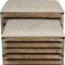 Homeroots Set of Two Brown Wood Slat and Upholstery Storage Benches With Flip Top 379835 - alternate 6