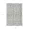 Homeroots 9' X 12' Gray And Ivory Damask Washable Indoor Outdoor Area Rug 595155 - alternate 9