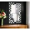 Homeroots 47" Silver And Black Mosaic Glass Framed Accent Mirror 543505 - alternate 1