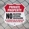 Signmission Private Property Shield Label Set No Sol, 18 inch X 18 inch, Plastic Sign, 2PK SHI-P-2PACK-18-439 - alternate 5
