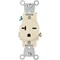 Leviton 20A Ivory Heavy-Duty 6-20R Grounding Single Outlet S11-05821-0IS - alternate 4