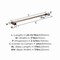 Amerock Monument Brushed Nickel Contemporary 24 in 610 mm Towel Bar BH36084G10 - alternate 5