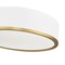 Z-Lite Bradley 1 Light Flush Mount, Matte White and Modern Gold, 16 In W 1018F16-MW-MGLD-LED - alternate 6