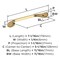 Amerock Ravino 5-1/16 inch (128mm) Center-to-Center Champagne Bronze Cabinet Pull, 10PK 10VMP21937CZ - alternate 3