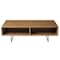 Homeroots 47" Brown and Black Wood And Metal Sled Coffee Table With Two Shelves 357531 - alternate 9