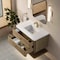 James Martin Vanities Allamari 36" Single Vanity, Dune Mist w/ Single Hole 3 CM White Zeus Silestone Top D640-V36-DMS-3WZ - alternate 9